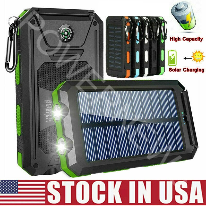 2021 Super 3000000mah Usb Portable Charger Solar Power Bank For Cell Phone